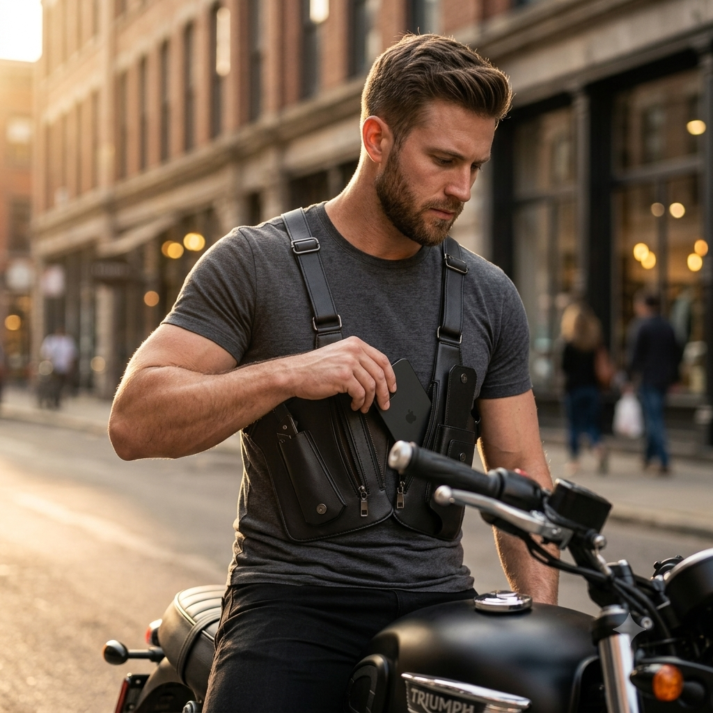 GhostRig — Dual Pouch Chest Sling for Men