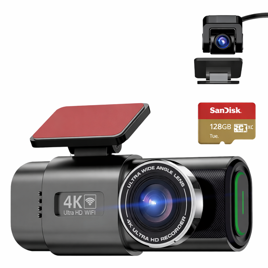Telecamera per auto Dash Cam con registrazione 4K UHD