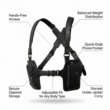 GhostRig — Dual Pouch Chest Sling for Men