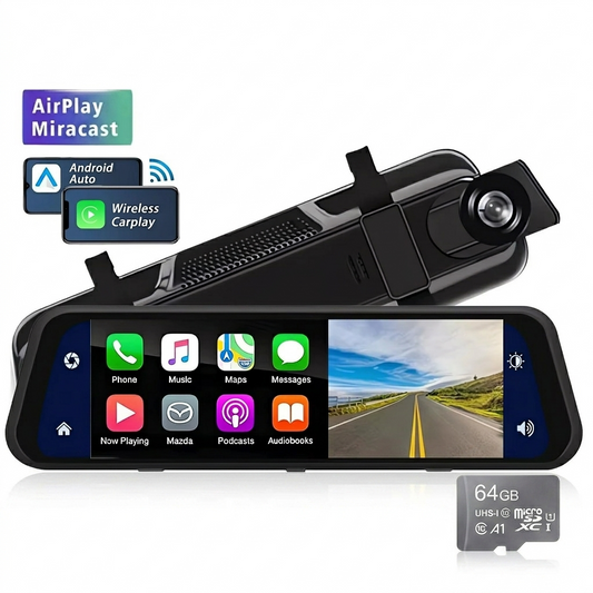 Specchietto Dashcam con Android Auto