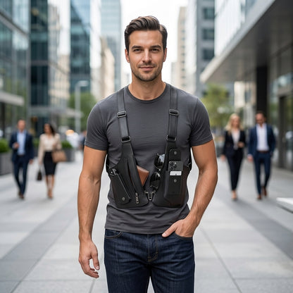 GhostRig — Dual Pouch Chest Sling for Men