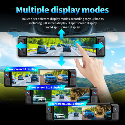 4 Channel 4K ADAS Mirror Dash Camera