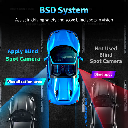 4 Channel 4K ADAS Mirror Dash Camera